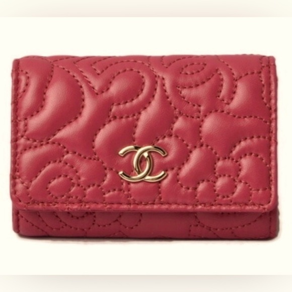 CHANEL Handbags - Chanel Quilted Camellia Key Holder